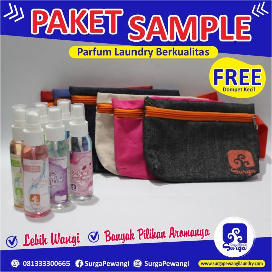 Paket sample pewangi laundry Borobudur